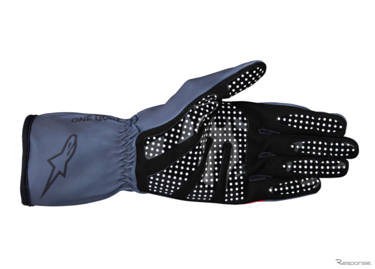 TECH-1 K RACE V2 PURE GLOVES 9152 ASPHALT RED CHARCOAL