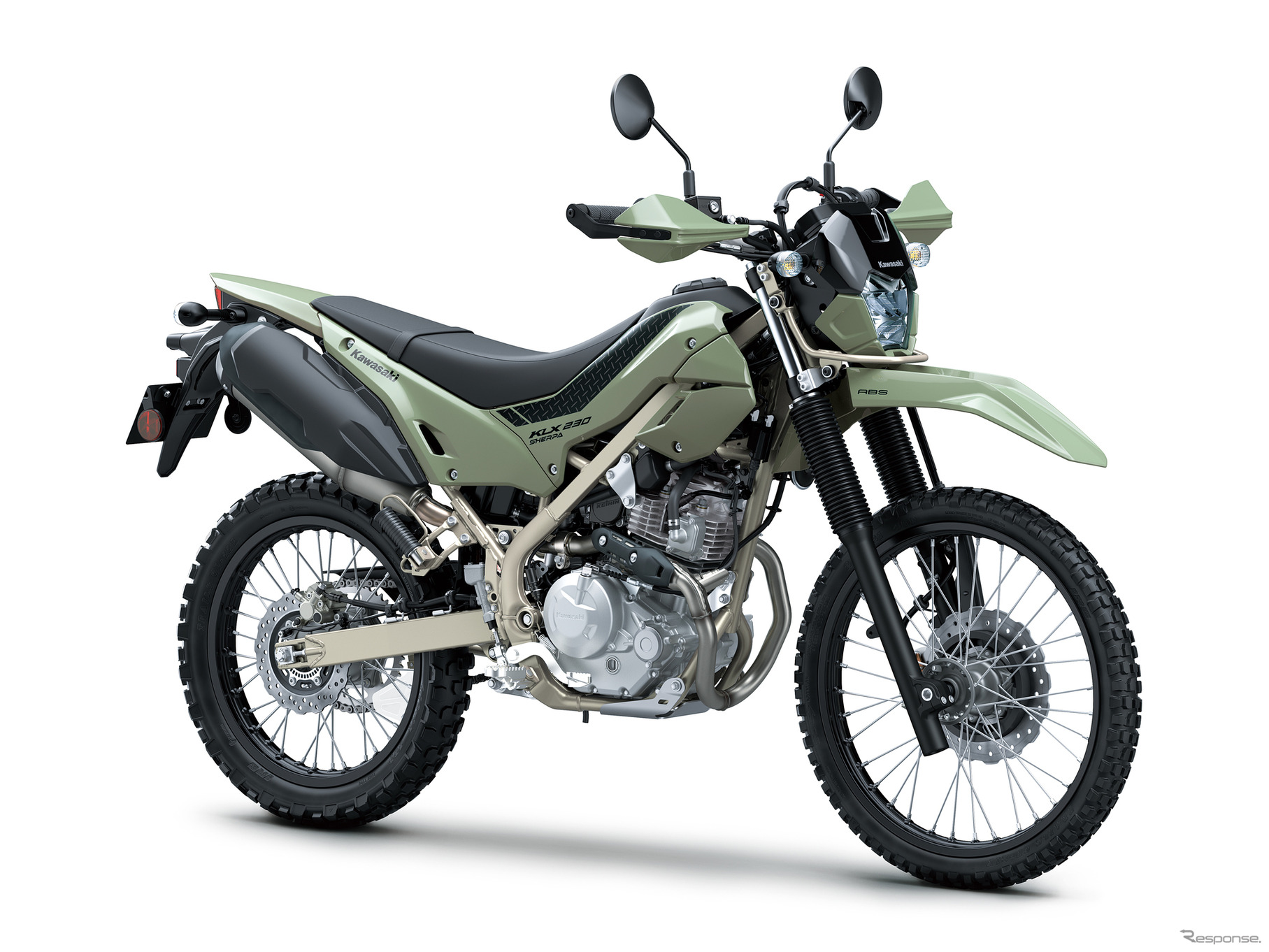 カワサキ KLX230 SHERPA（ミディアムスモーキーグリーン）