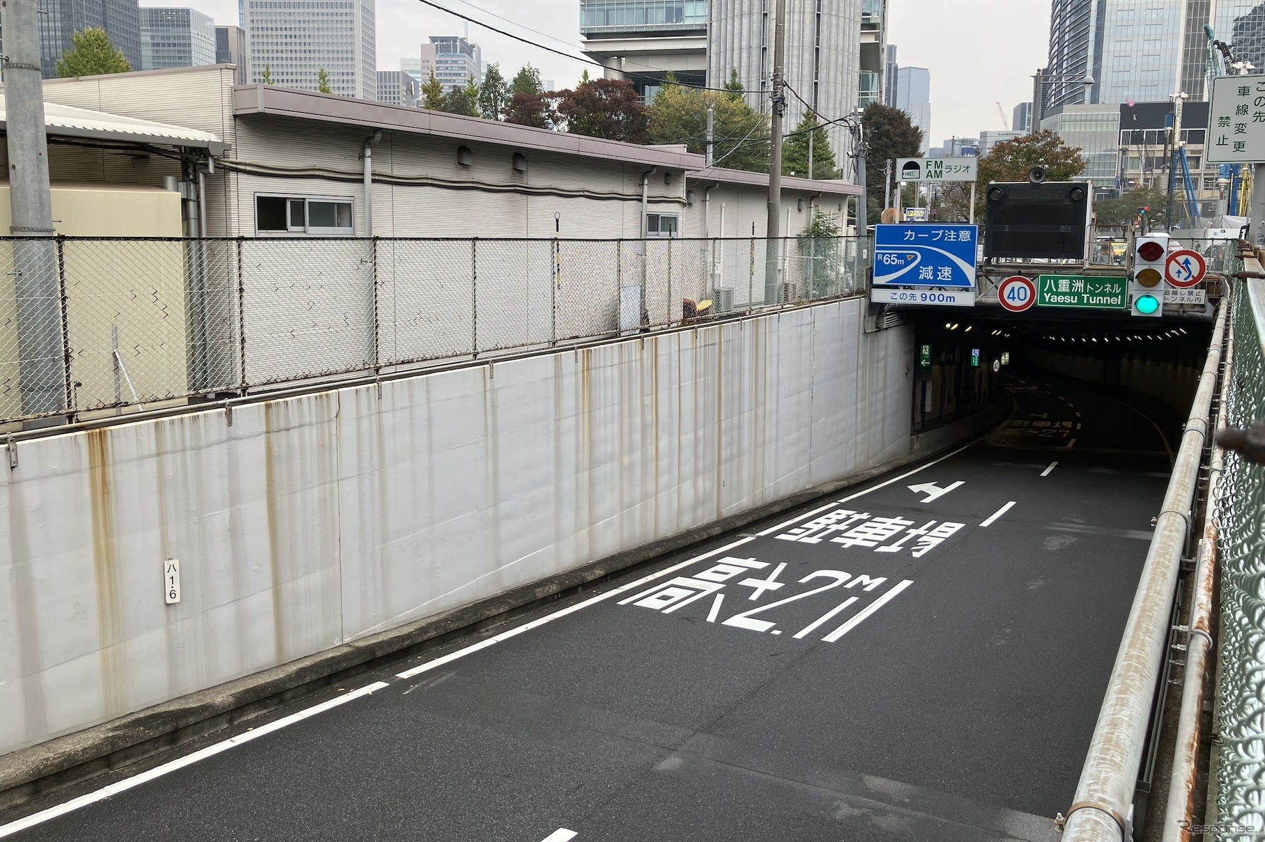 八重洲トンネル北行入り口