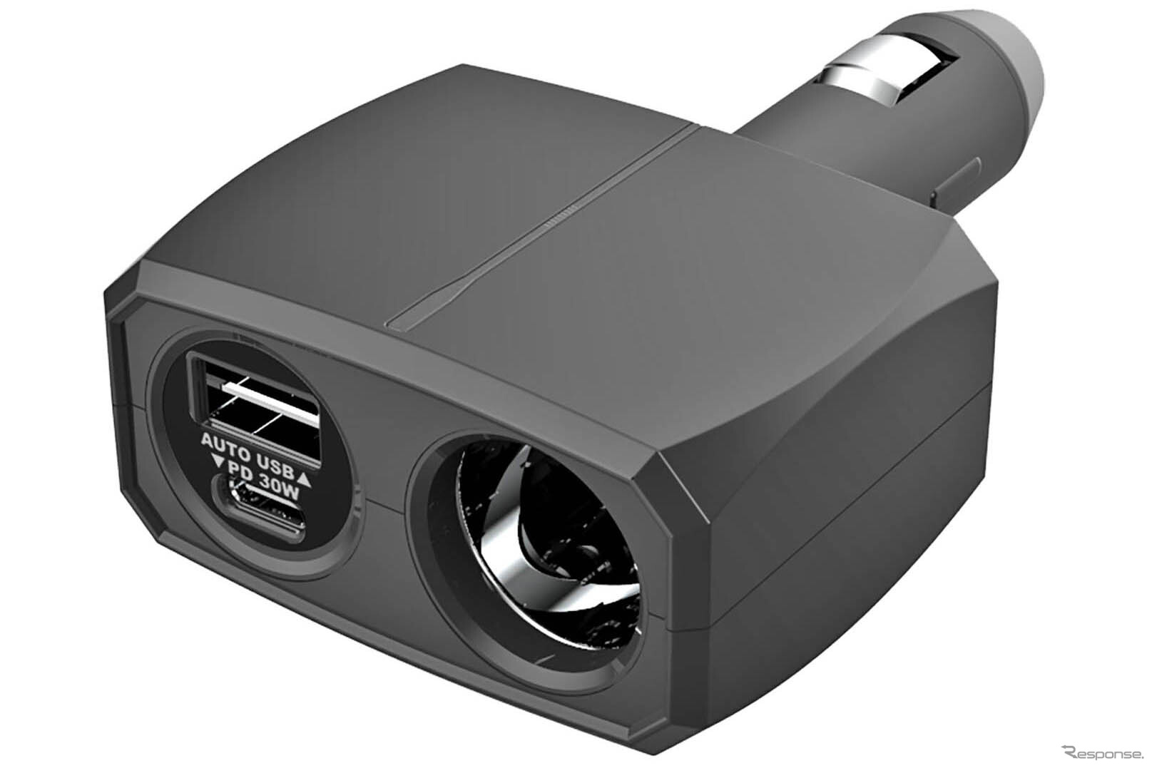 Kashimura・ダイレクトソケット PD30W/リバーシブルUSB自動判定（KX-237）