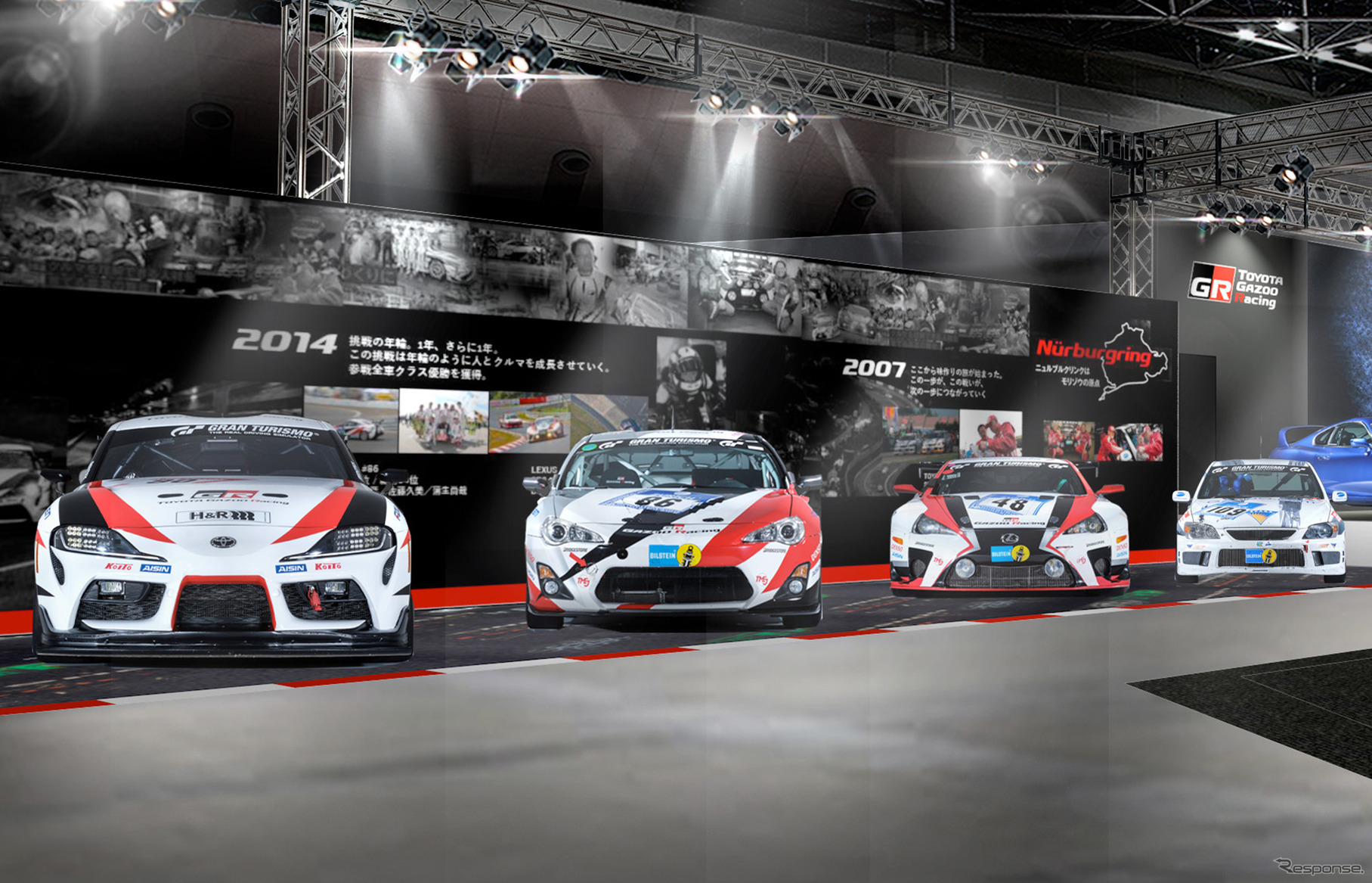 TOYOTA GAZOO Racingの東京オートサロン2025ブースイメージ