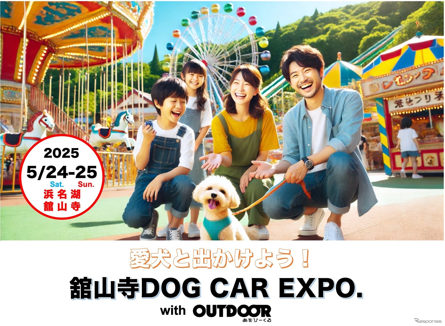 「舘山寺ドッグカーEXPO with OUTDOOR あそびーくる」が5月24日・25日開催