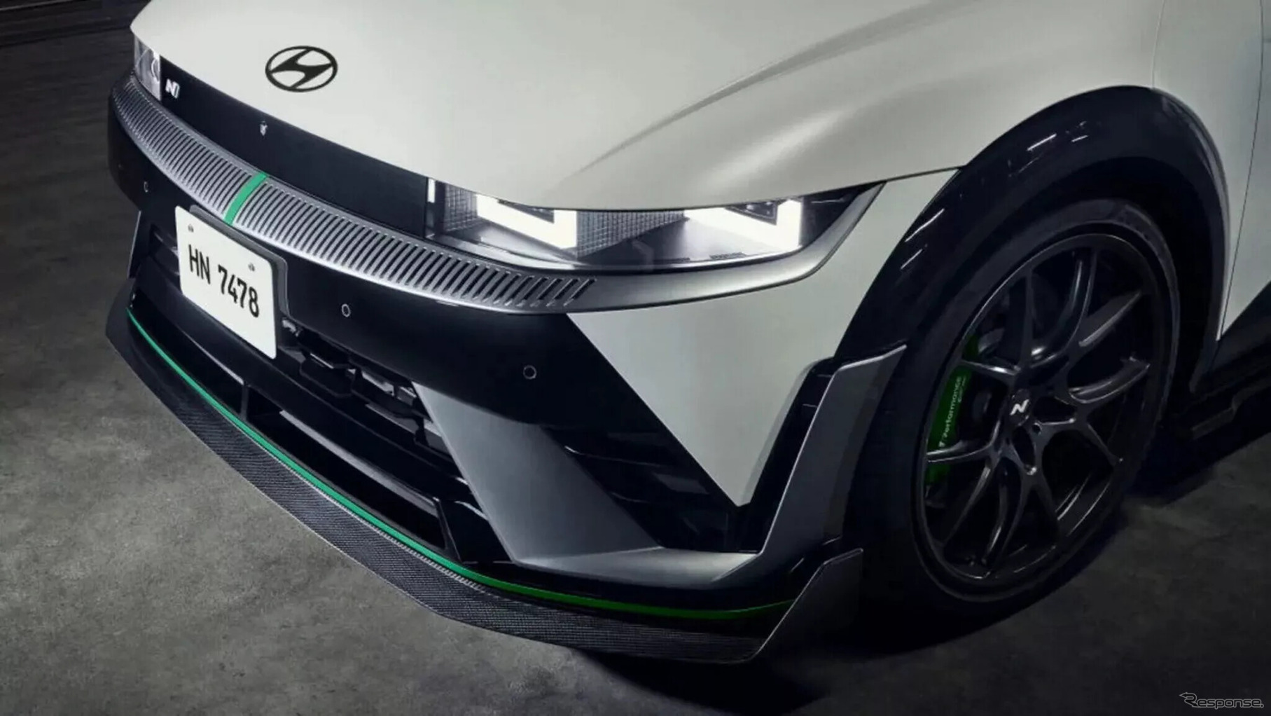 ヒョンデ『アイオニック5 N』の専用ハイパフォーマンスパーツパッケージ「DK Edition」装着車