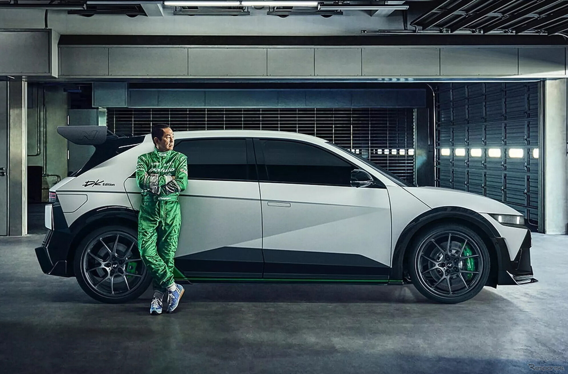 土屋圭市氏が監修したヒョンデ『アイオニック5 N』の専用ハイパフォーマンスパーツパッケージ「DK Edition」装着車