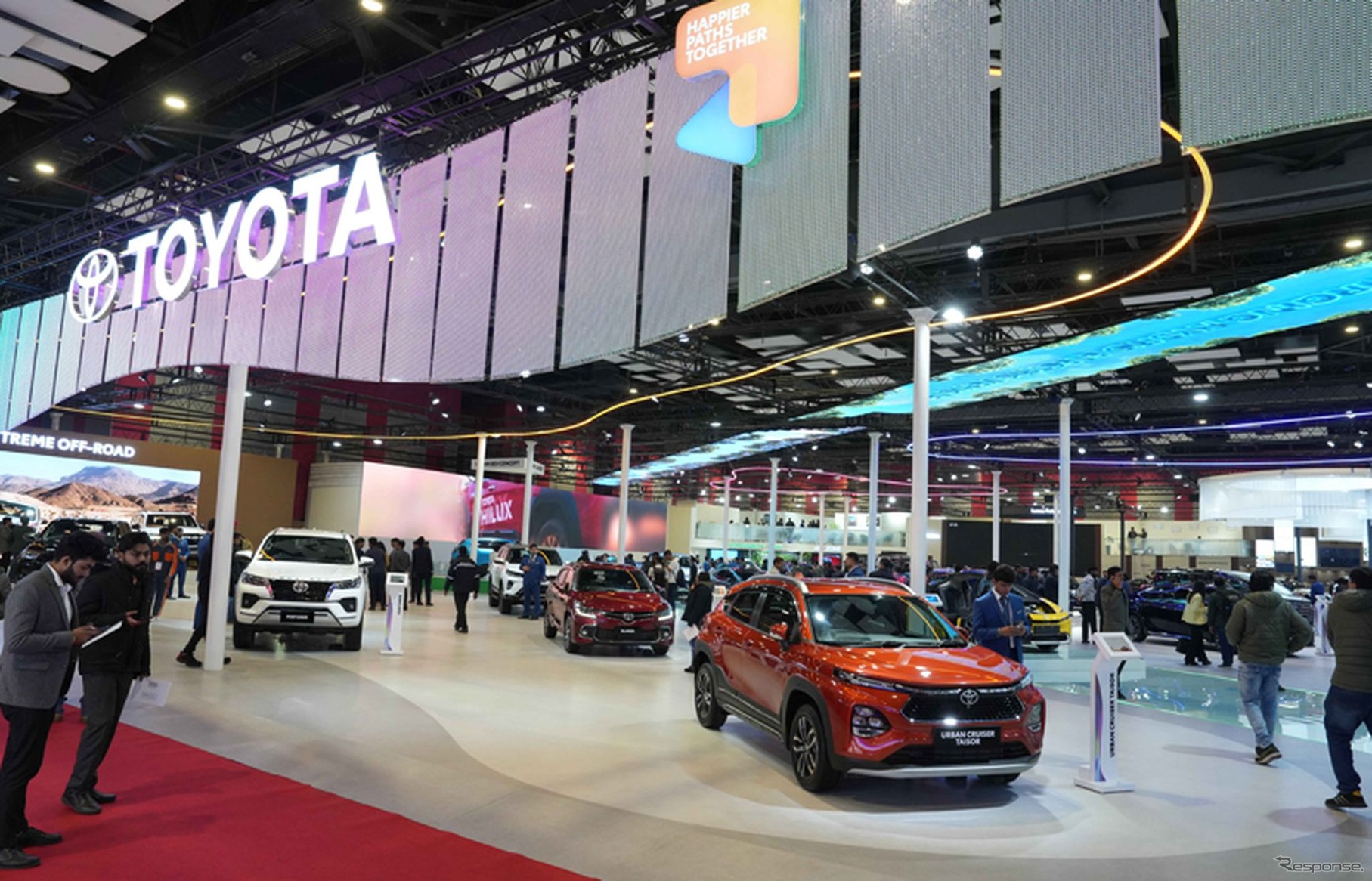 アーバンクルーザー・タイザーを展示したトヨタ（Bharat Mobility Global Expo 2025）
