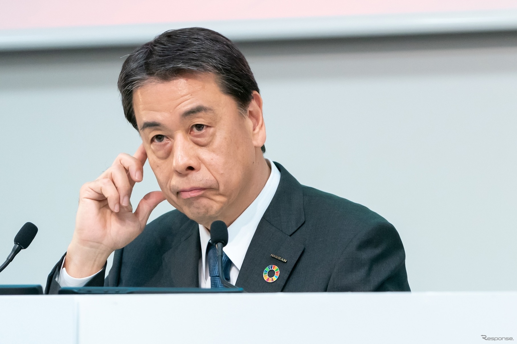 日産の内田社長（2月13日）