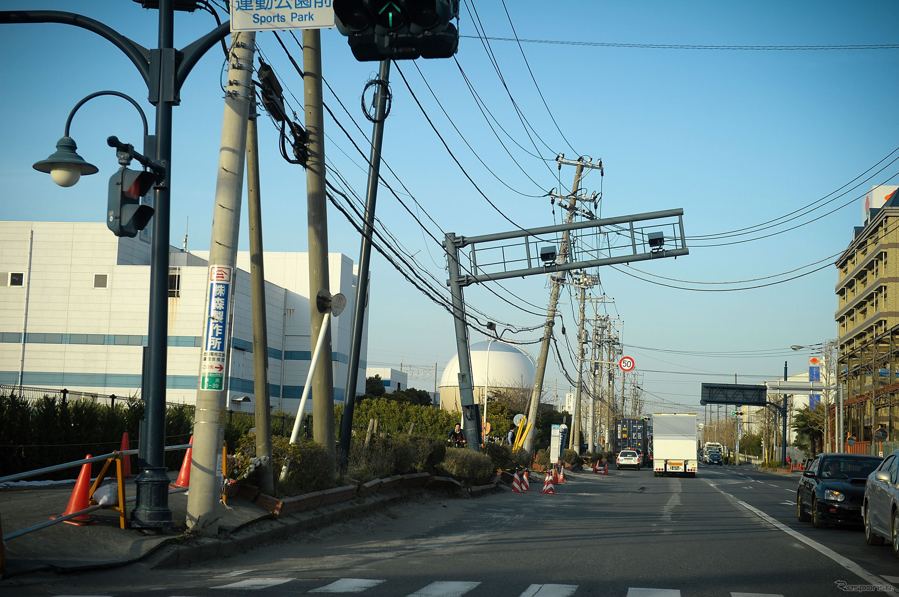 2011年3月、千葉県浦安市