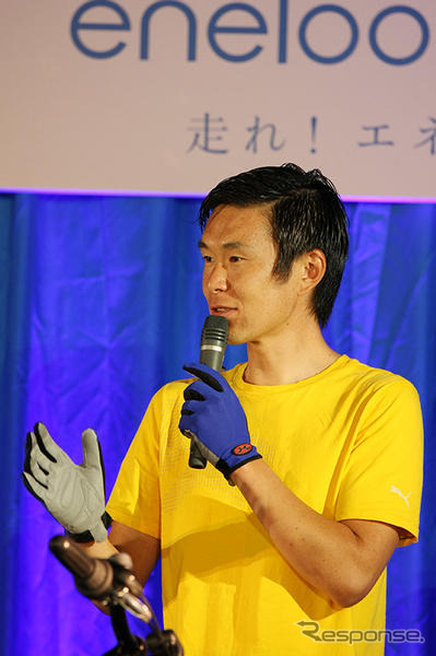 三洋エネループバイク…発表会ゲストに潮田、山口、北川選手