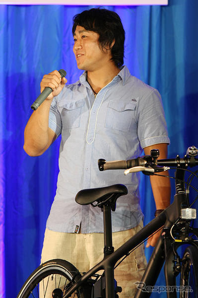 三洋エネループバイク…発表会ゲストに潮田、山口、北川選手