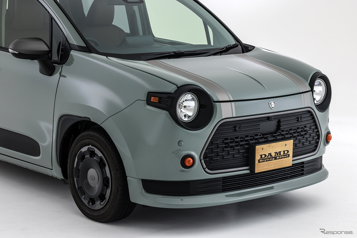 スライドドアの丸目で可愛いミニバンへ…ダムドからトヨタ『シエンタ』用ボディキットが登場