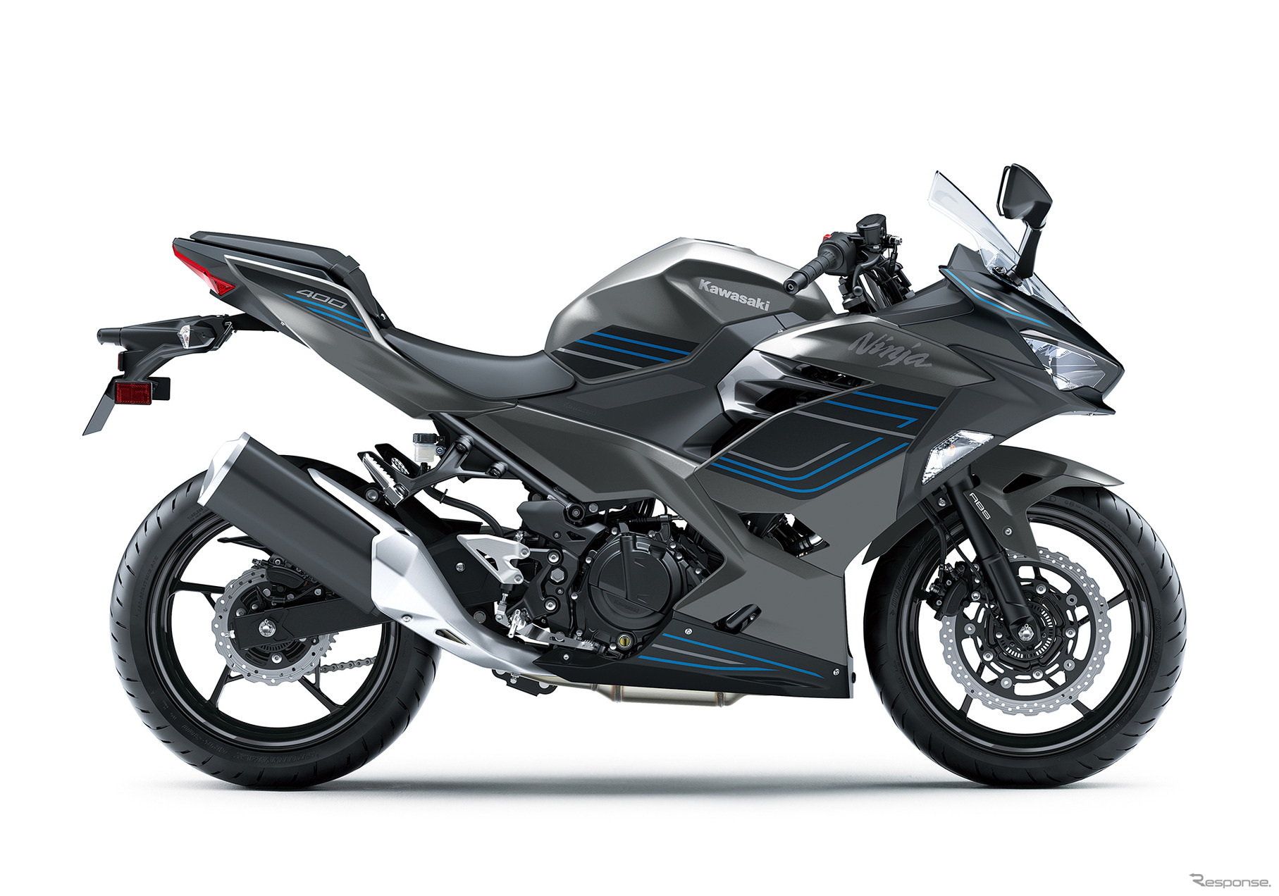カワサキ Ninja400（メタリックマットグラフェンスチールグレー×メタリックフラットスパークブラック）