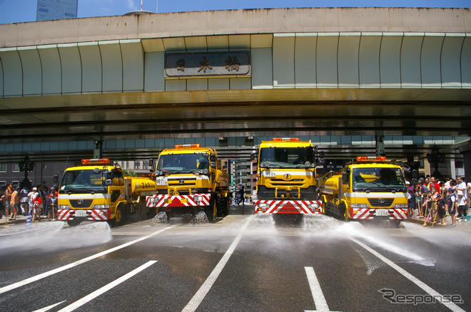 東京 日本橋 で橋洗い