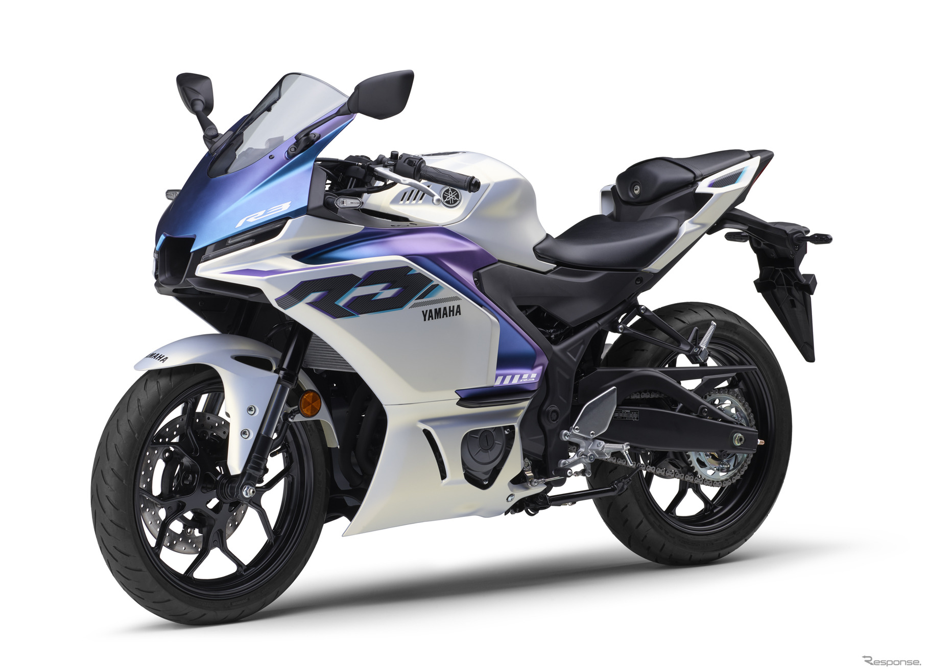 ヤマハ YZF-R3 ABS 2025年モデル（マットイエローイッシュホワイトパール1）