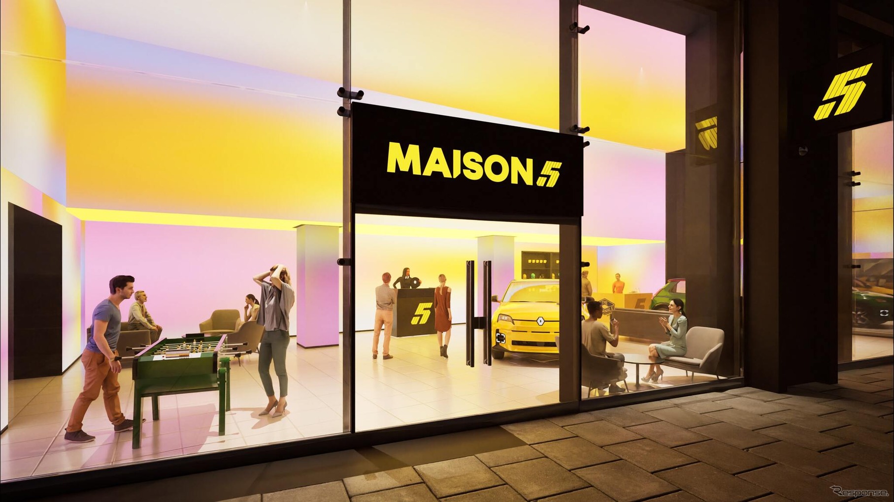 ルノー『5 E-Techエレクトリック』のイベント、英「Maison 5」