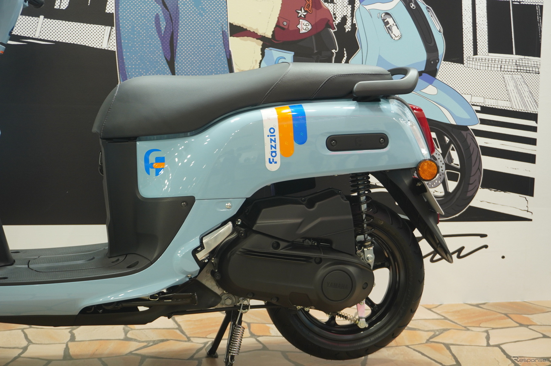 ヤマハがサプライズ公開した125ccスクーター『Fazzio（ファッジオ）』（大阪モーターサイクルショー2025）