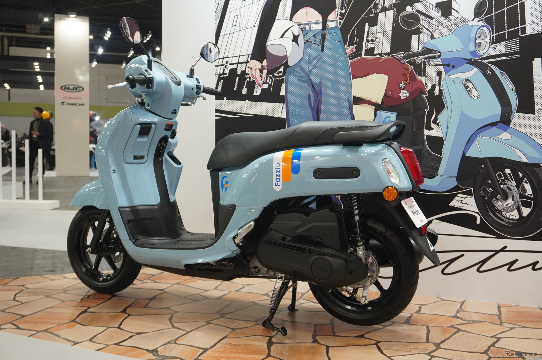 ヤマハがサプライズ公開した125ccスクーター『Fazzio（ファッジオ）』（大阪モーターサイクルショー2025）