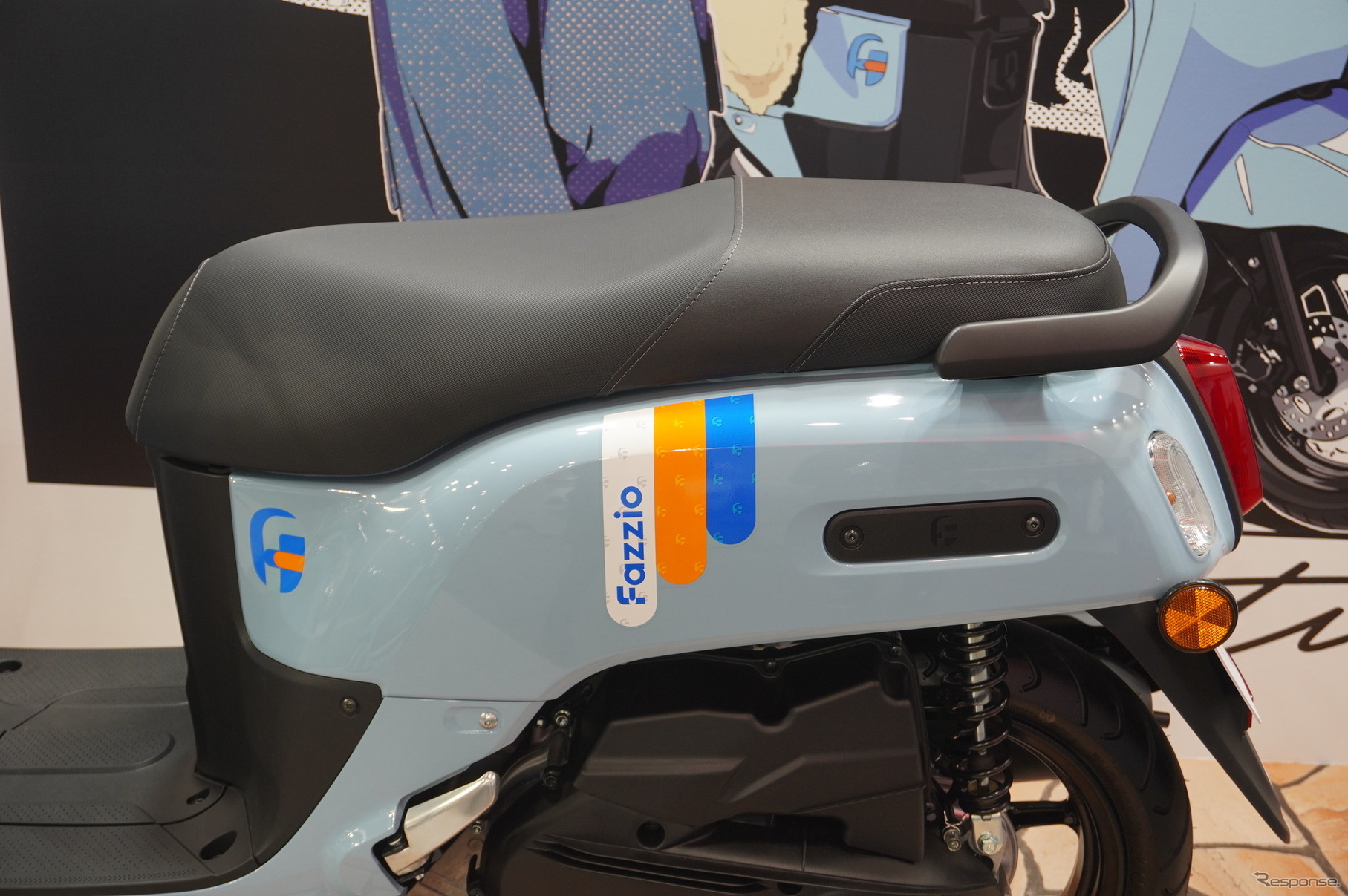 ヤマハがサプライズ公開した125ccスクーター『Fazzio（ファッジオ）』（大阪モーターサイクルショー2025）