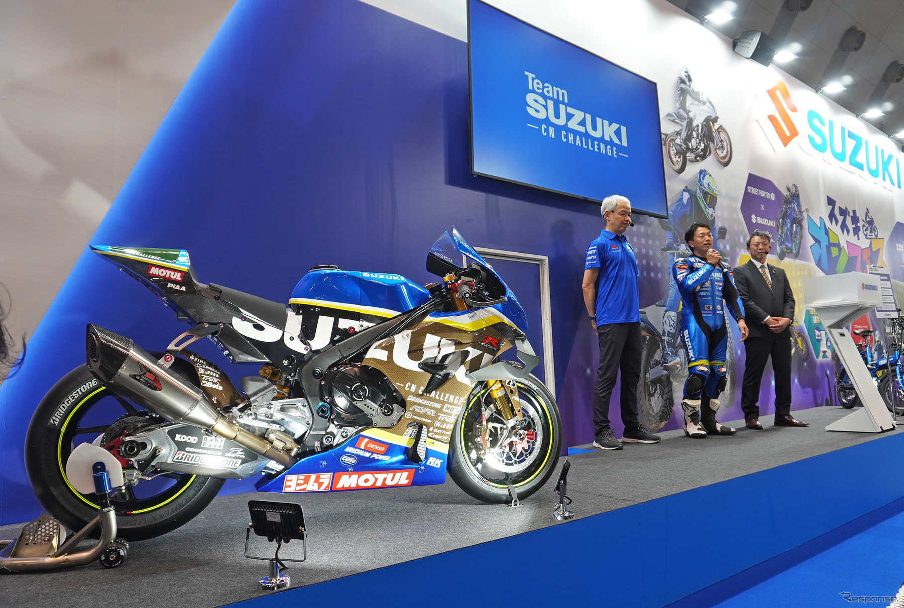 スズキが「鈴鹿8耐」参戦を発表（東京モーターサイクルショー2025）