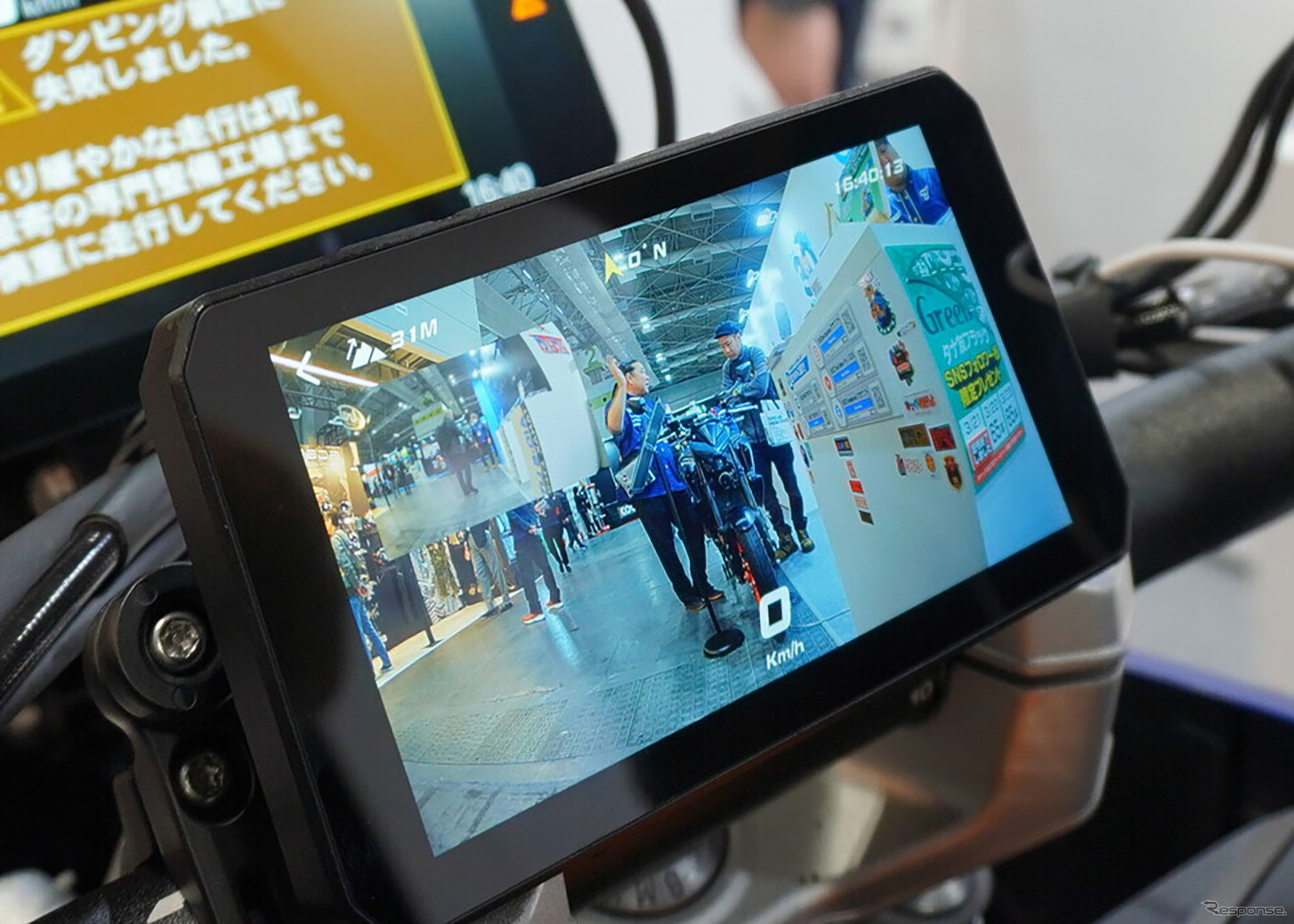 タナックスのスマートライドモニター（大阪モーターサイクルショー2025）
