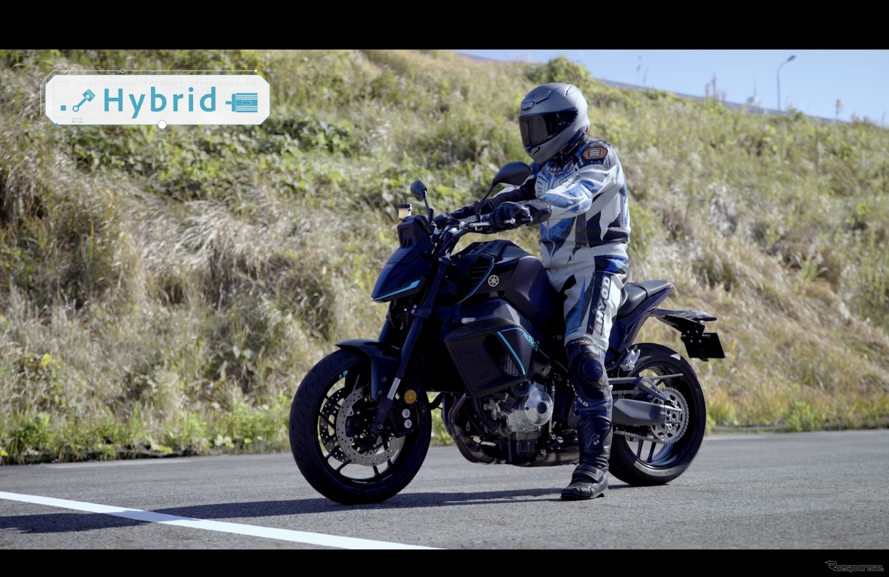 電動技術への新たな挑戦（2）として公開されたヤマハの大型バイク向けプラグインハイブリッド技術