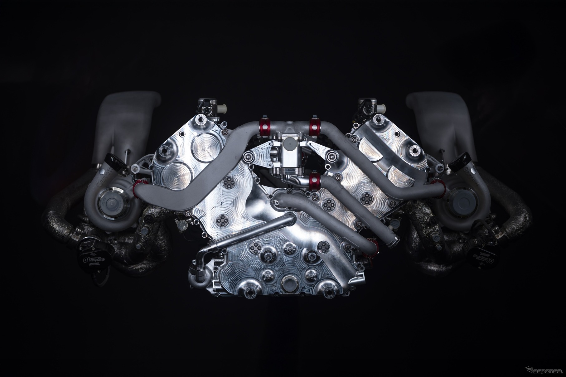 ジェネシス GMR-001ハイパーカーのV8ツインターボエンジン