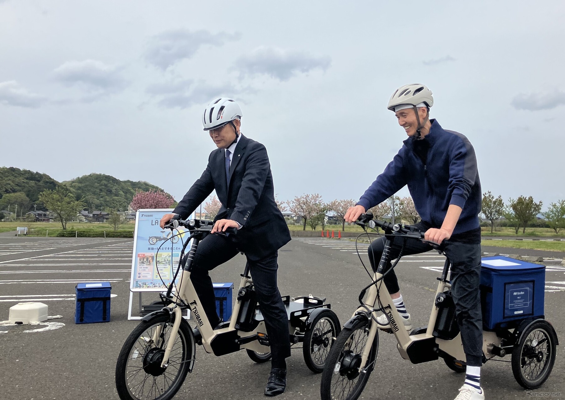 椿本チエインが開発中の電動アシスト3輪自転車「LA SI QUE（らしく）」
