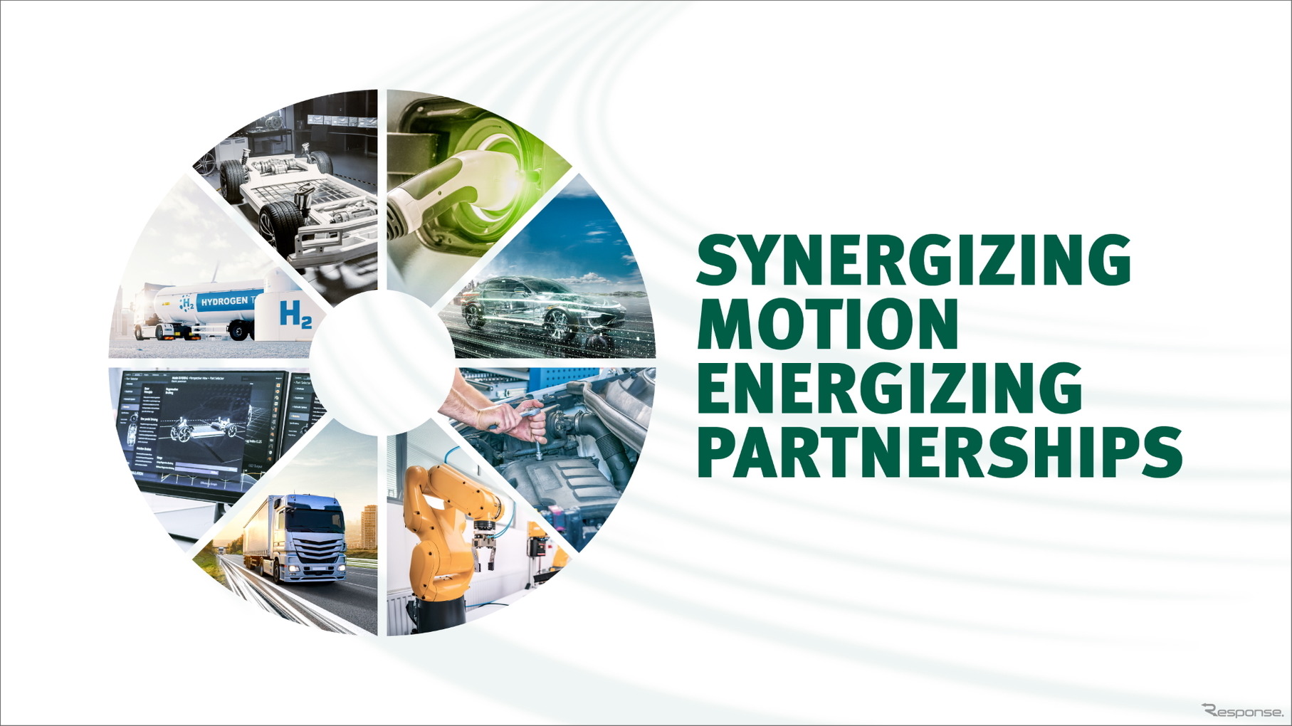 シェフラーの人とくるまのテクノロジー展2025におけるテーマは「Synergizing Motion / Energing Partnership」