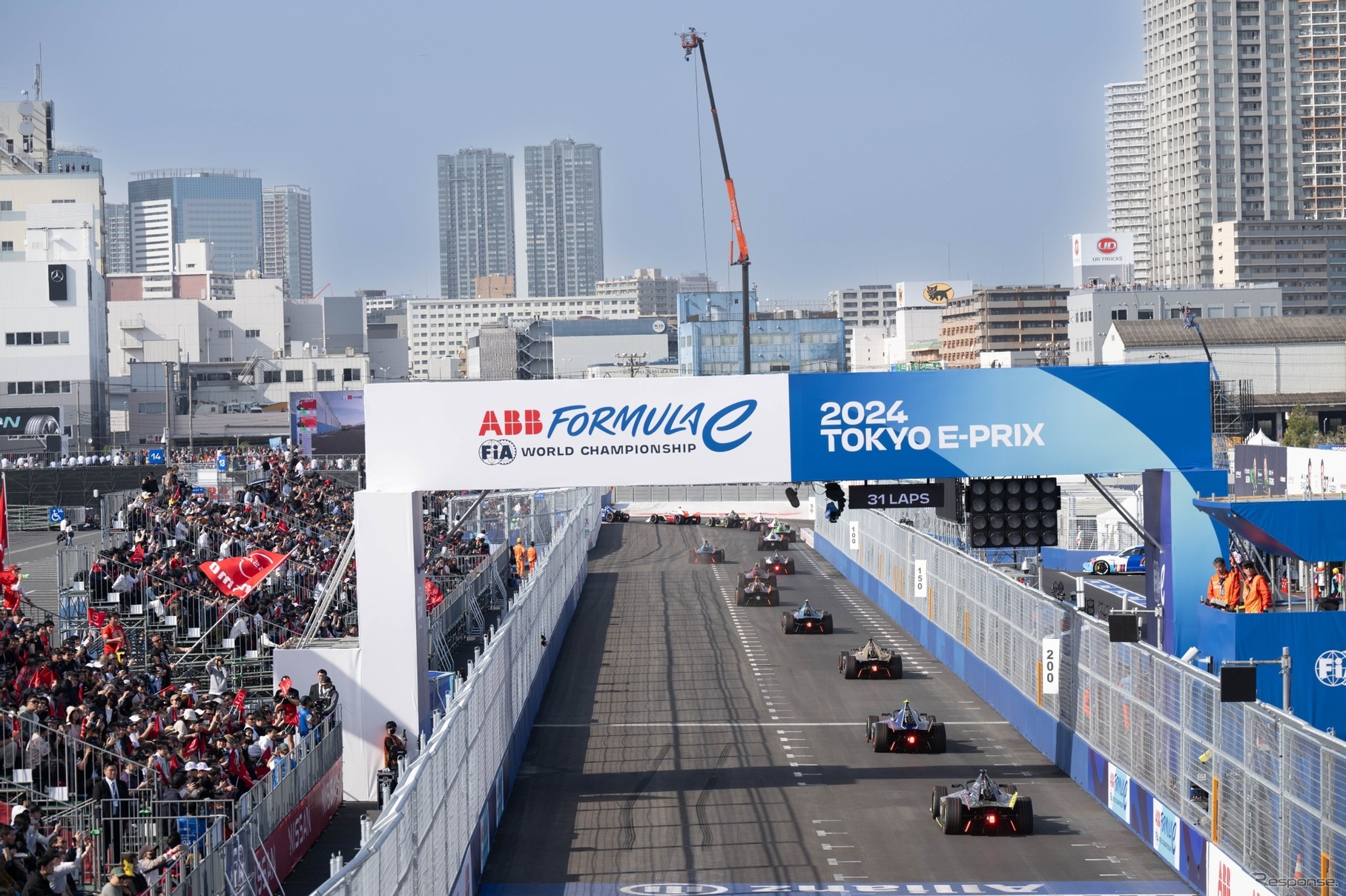 ホームストレート（東京 E Prix 2024）　(c) Formula E