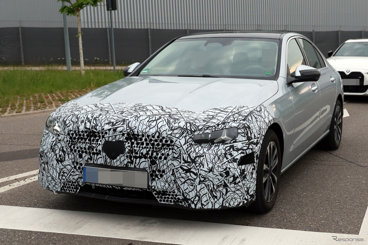 メルセデスベンツ Cクラス 改良新型、量産仕様のプロトタイプ