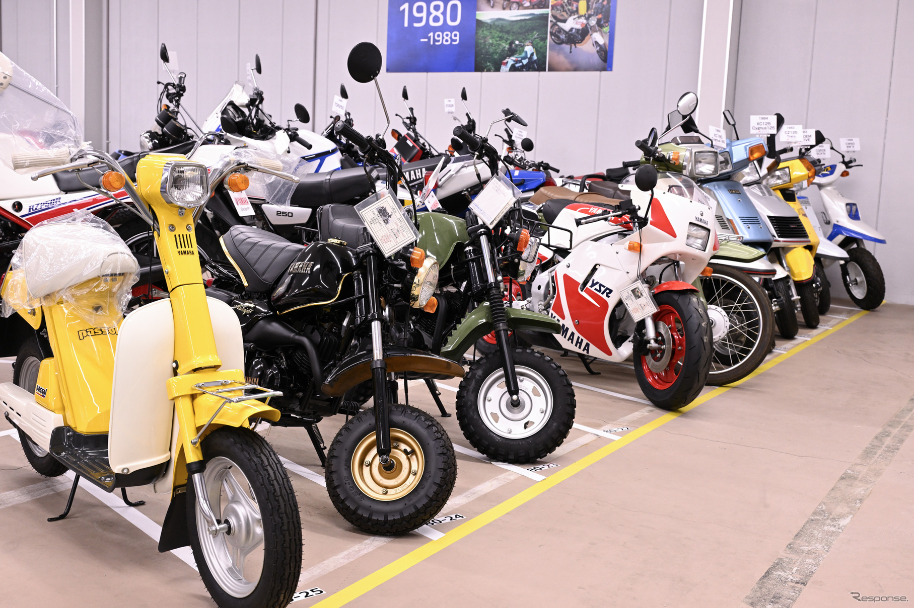 ヤマハ発動機 豊岡技術センターでレストアされる車両