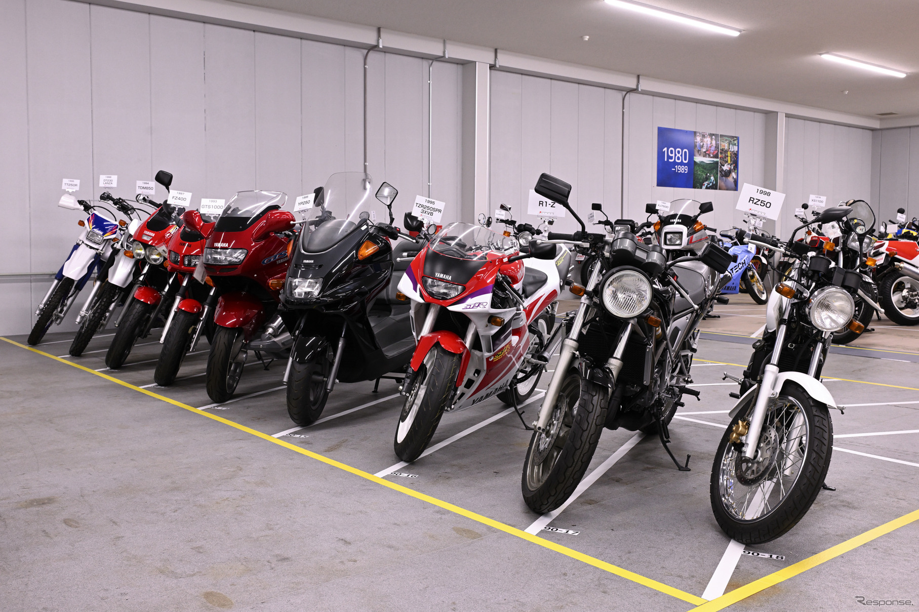 ヤマハ発動機 豊岡技術センターでレストアされる車両