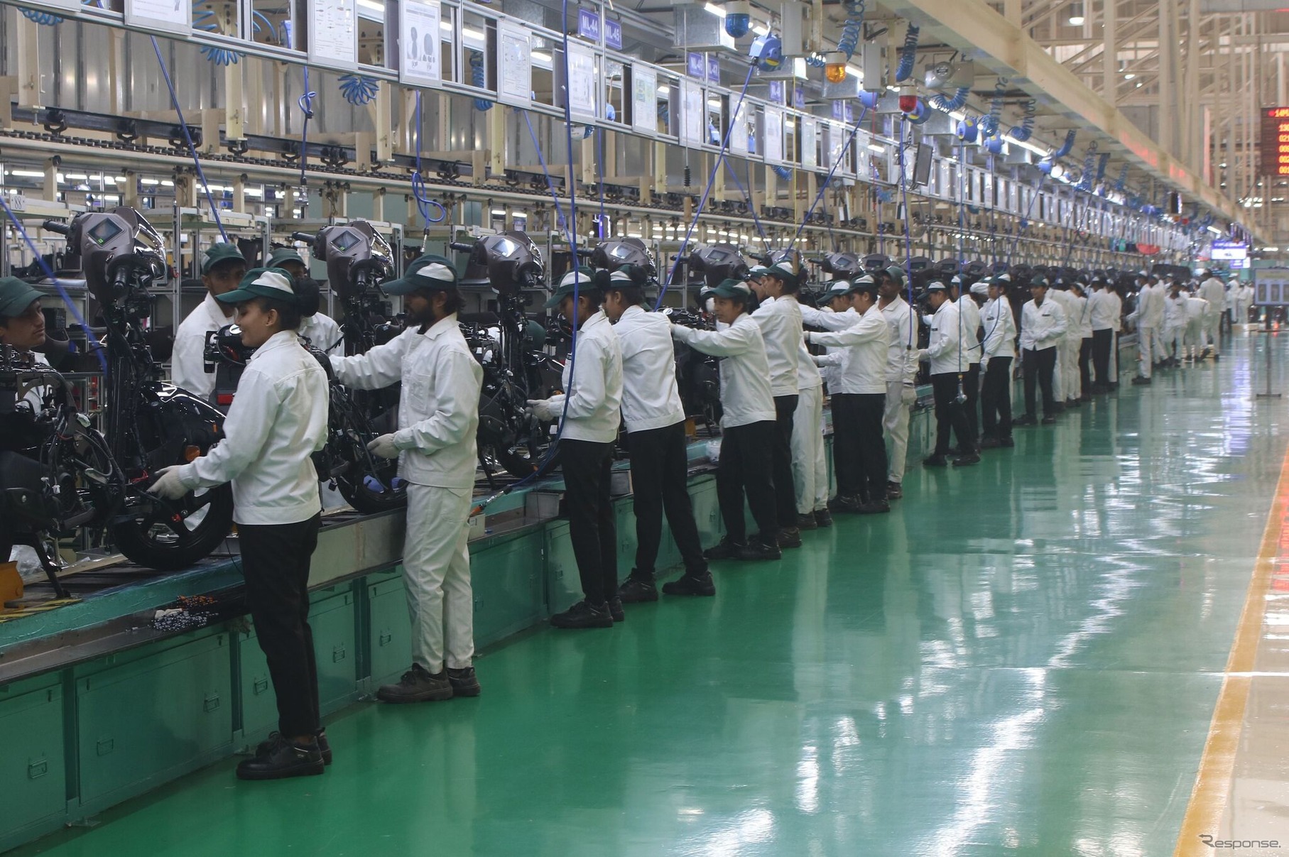 HMSI第四工場の二輪車生産ライン