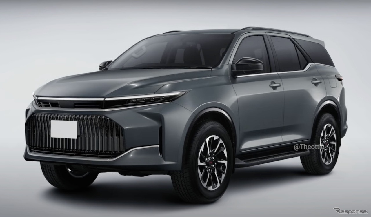 トヨタ フォーチュナー 次期型の予想CG