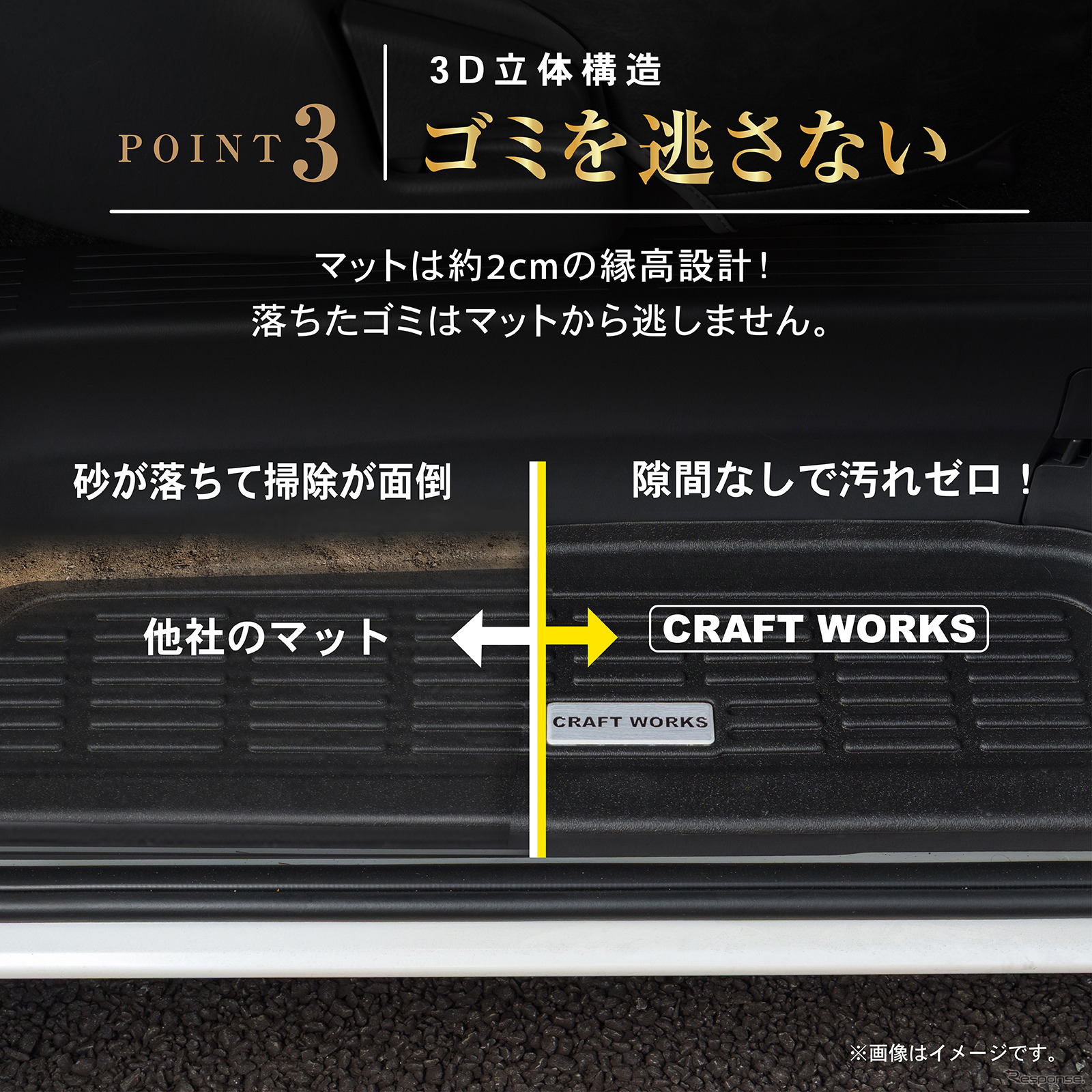 ゴミを逃さない