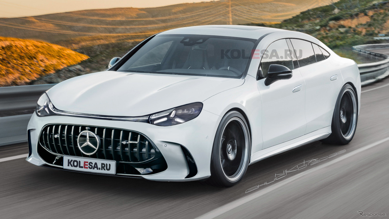 メルセデスAMG GT 4ドアEV の予想CG