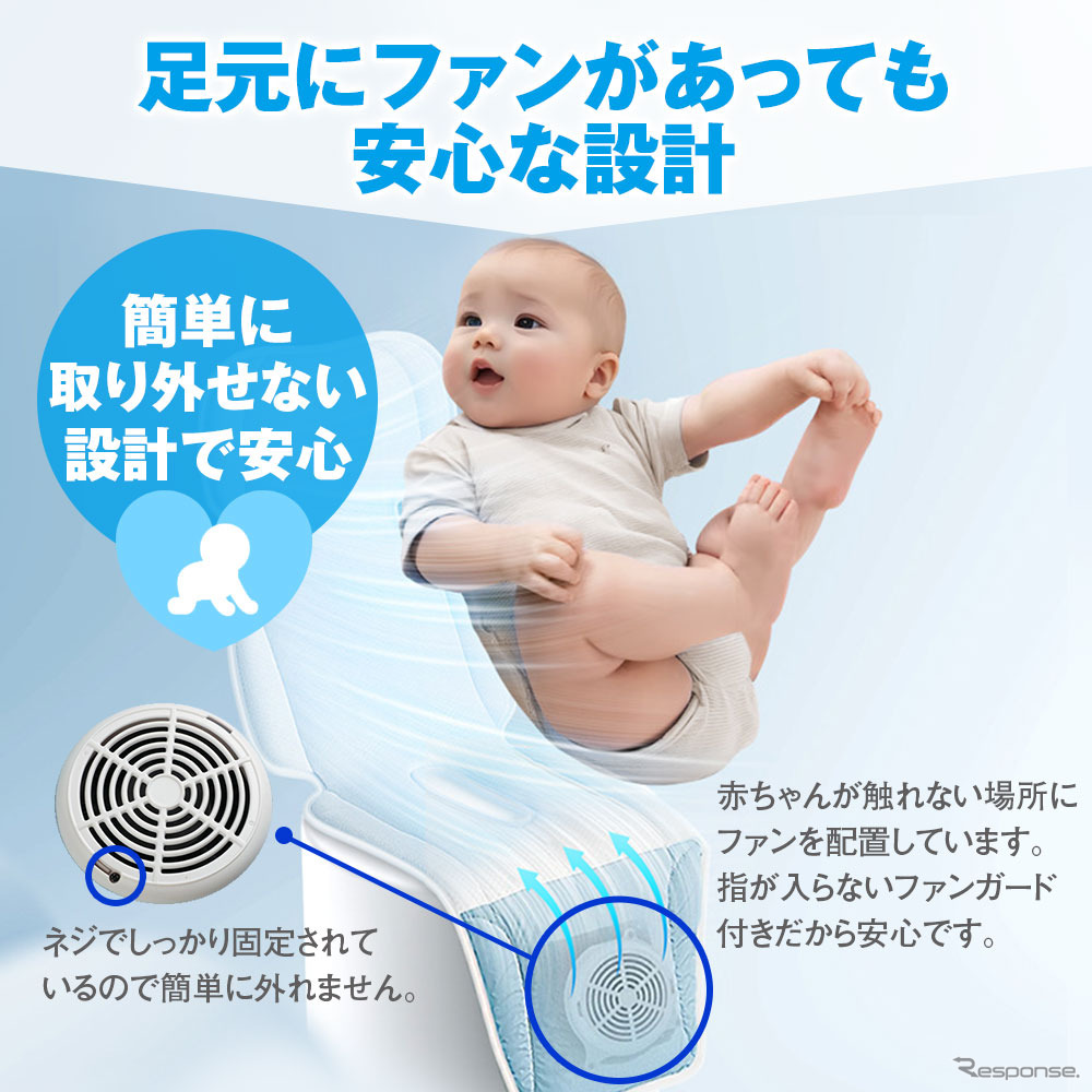 MAXWINのチャイルドシート・ベビーカー用クールシート「K-SHE14」