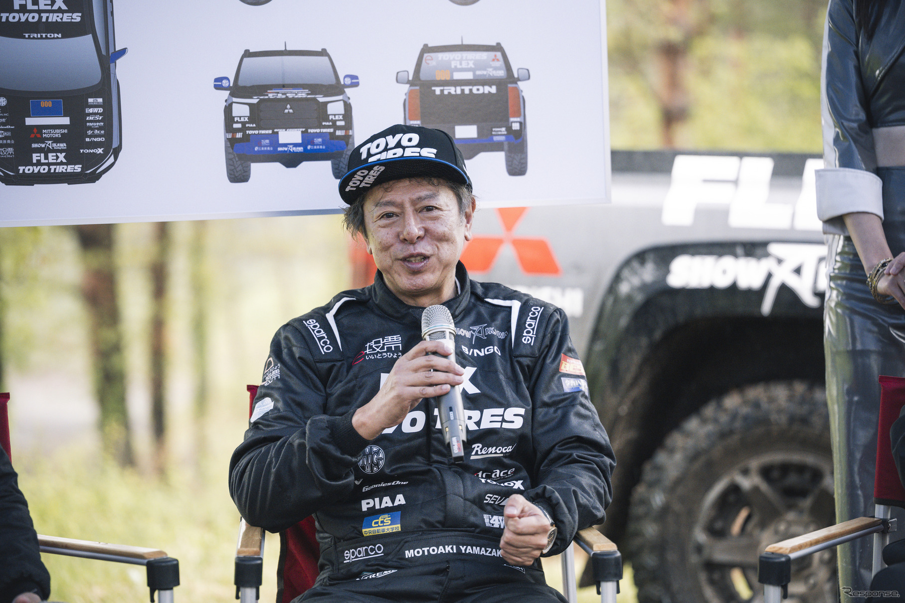 FLEX SHOW AIKAWA Racing with TOYO TIRES ドライバー 山崎元彰選手