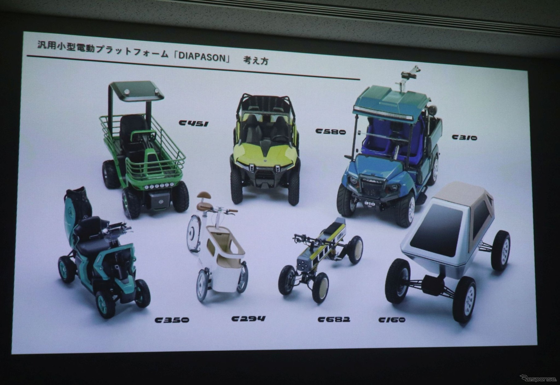 ヤマハDIAPASONシリーズ。用途によってさまざまなベースモデルがある