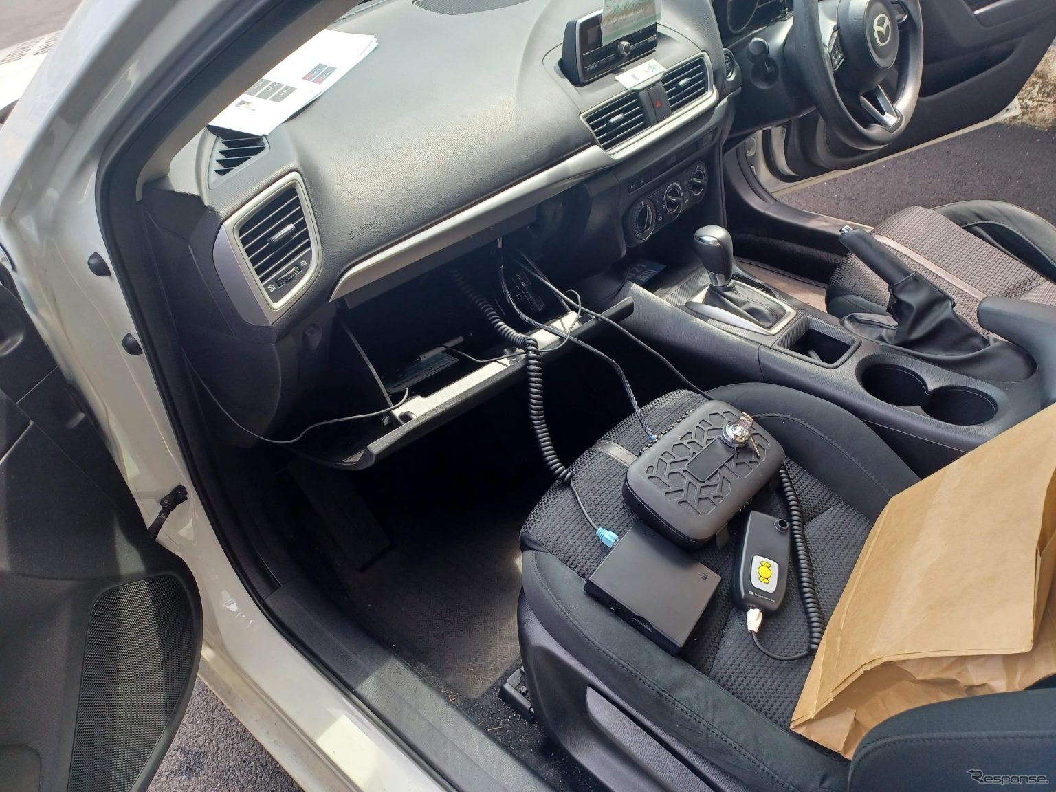スルガ自動車学校 インターロック取付けの様子