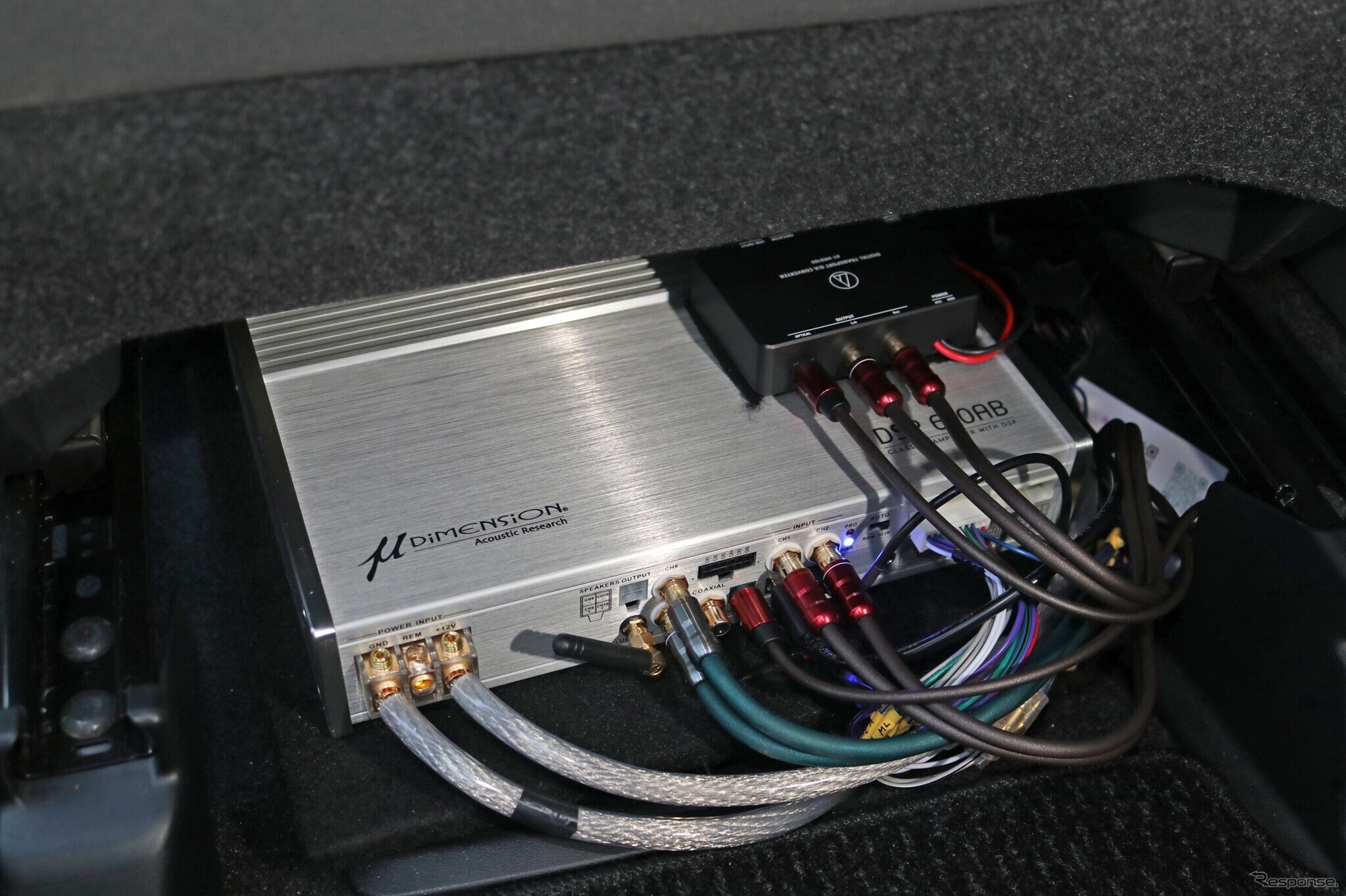 DSPによる調整スキルを高めるために導入したのがミューディメンションのDSP610AB、多彩な調整機能を試し中だ。