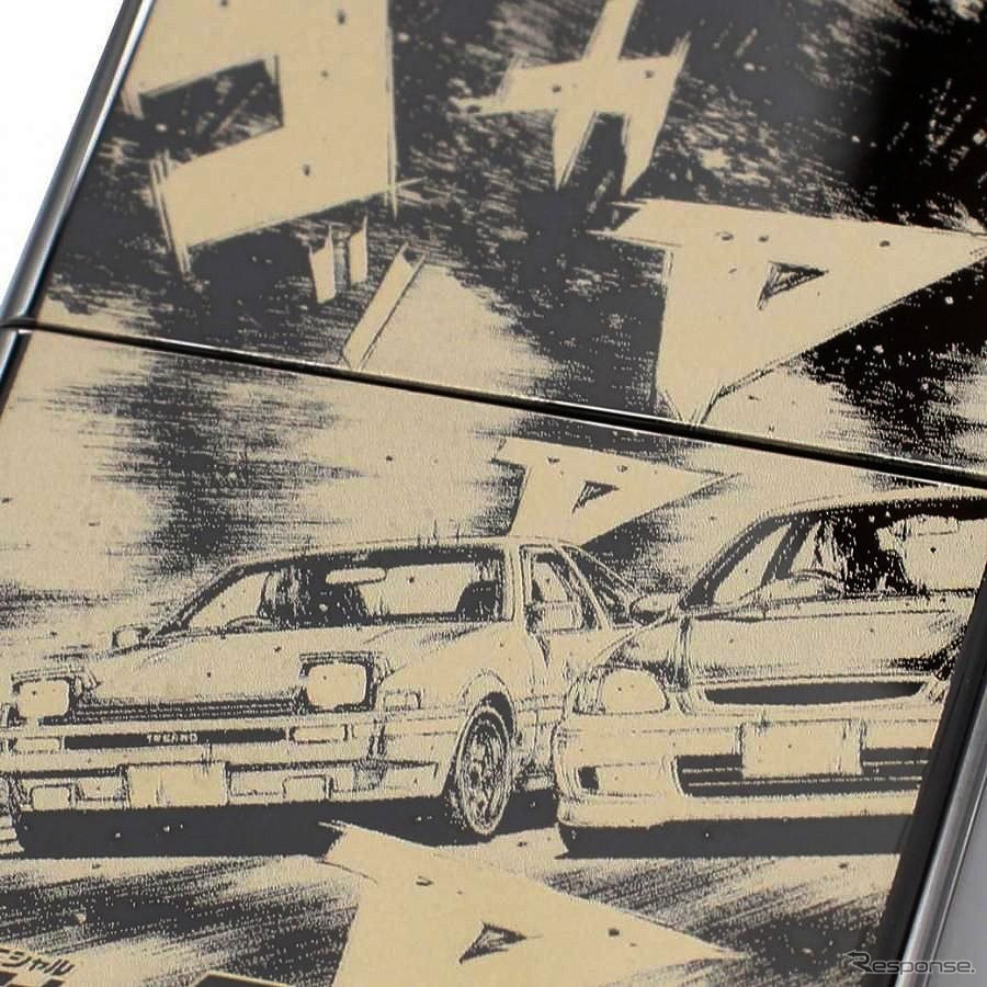 『頭文字D』の名シーンを精密にレーザー刻印したZIPPOライター