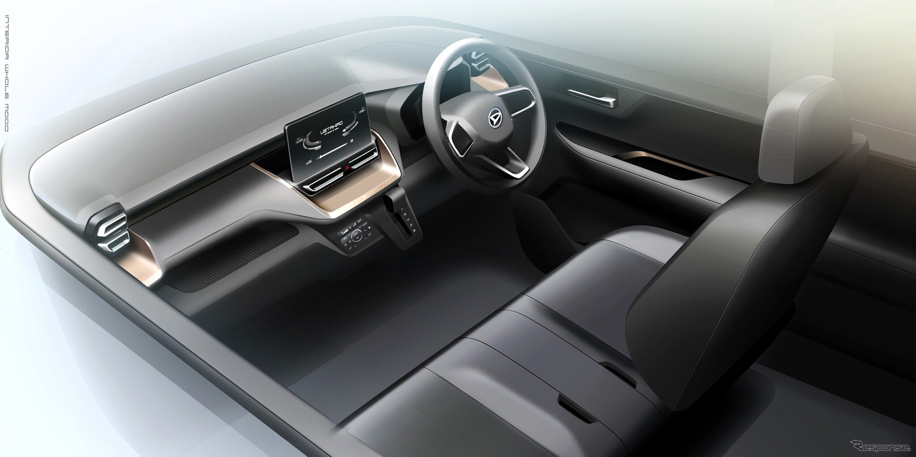 ダイハツ ムーヴ 新型のインテリアスケッチ