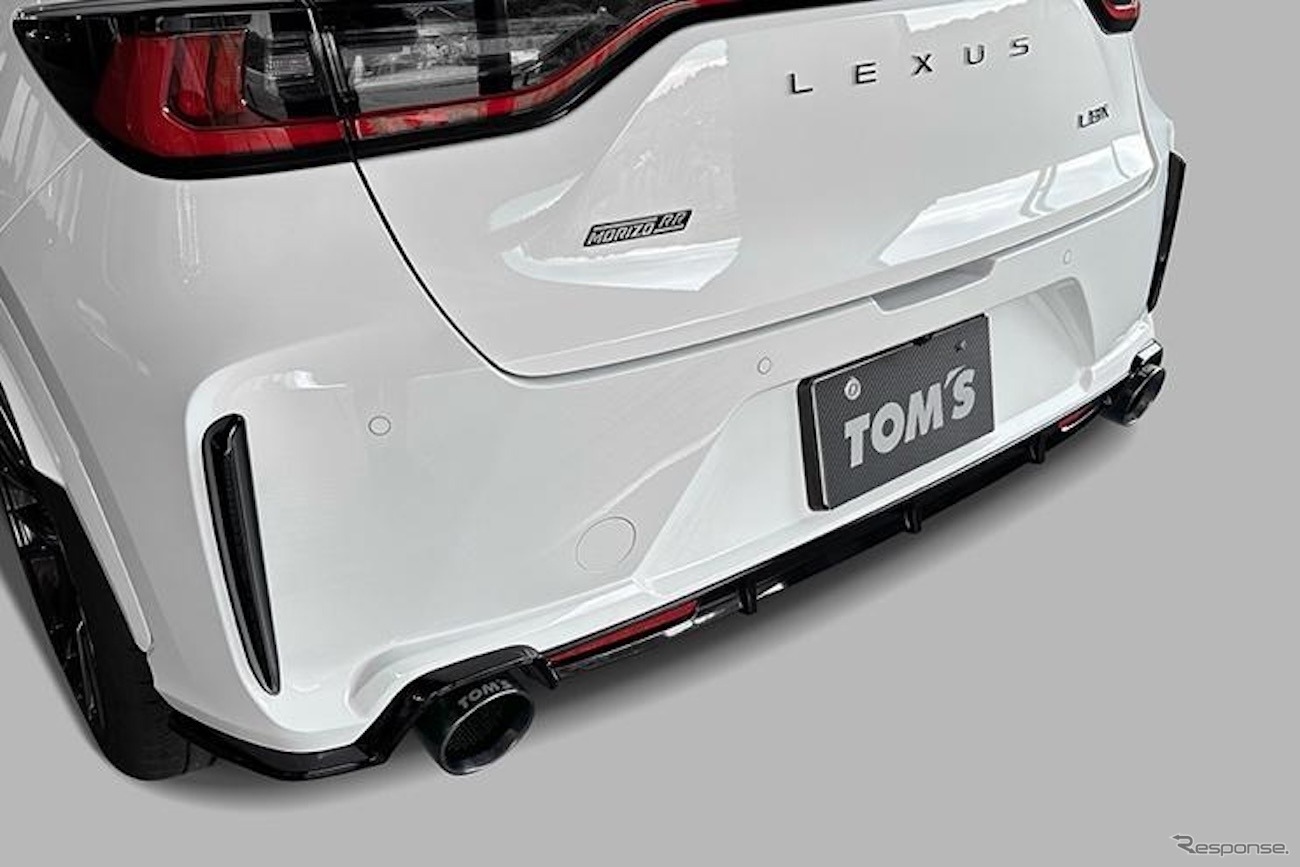 圧倒的なリアビューと抑揚のあるエキゾーストサウンド、トムスがレクサス『LBX MORIZO RR』専用エキゾースト「トムス・バレル」を発売