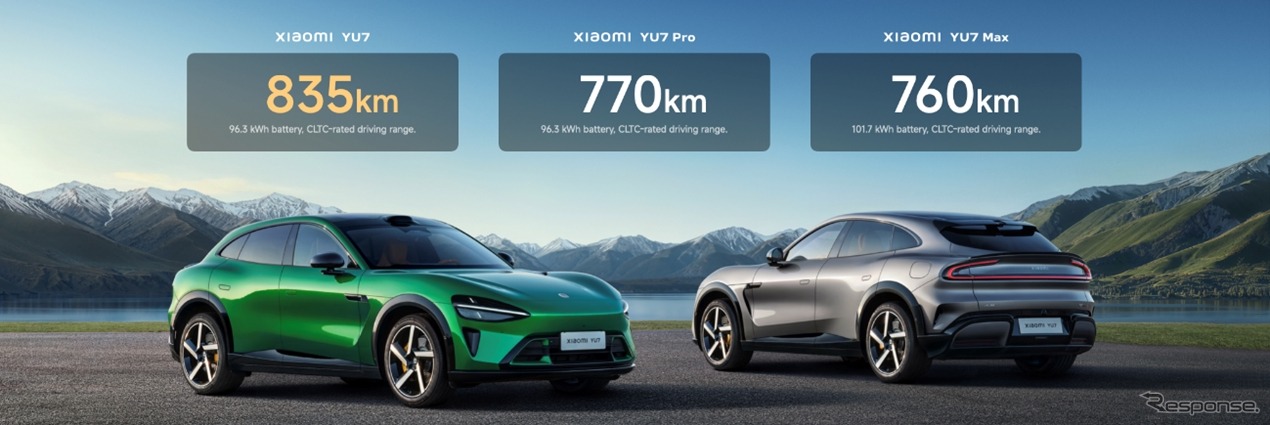 シャオミ初のSUV『YU7』