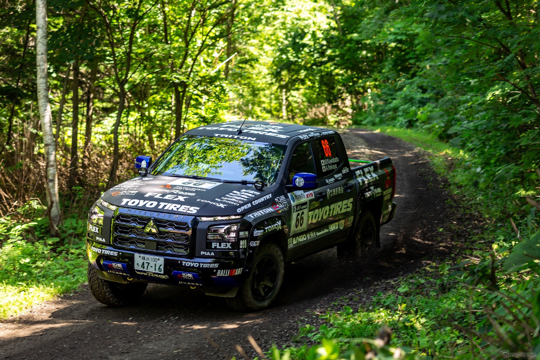 「FLEX SHOW AIKAWA Racing with TOYO TIRES」の川畑 真人選手のトライトン
