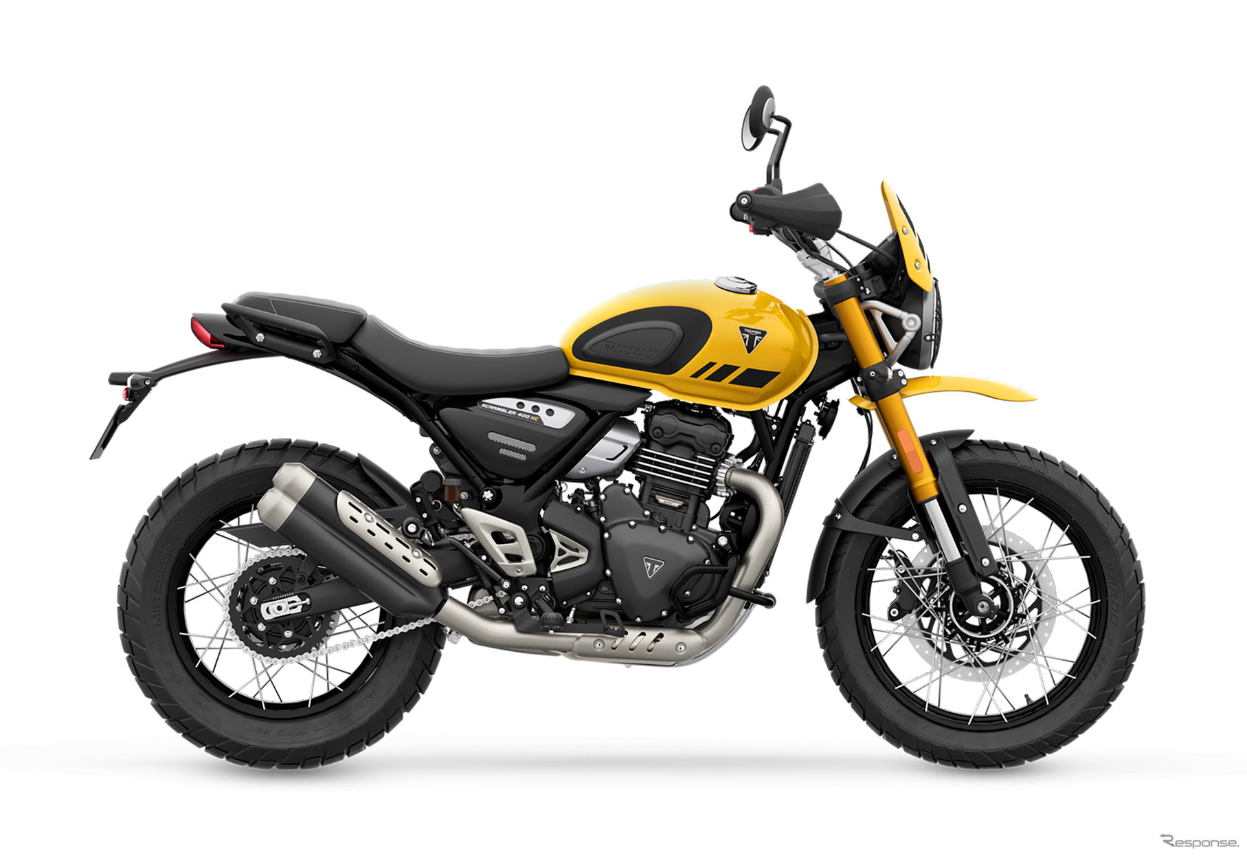 トライアンフ・スクランブラー400XC（レーシングイエロー）