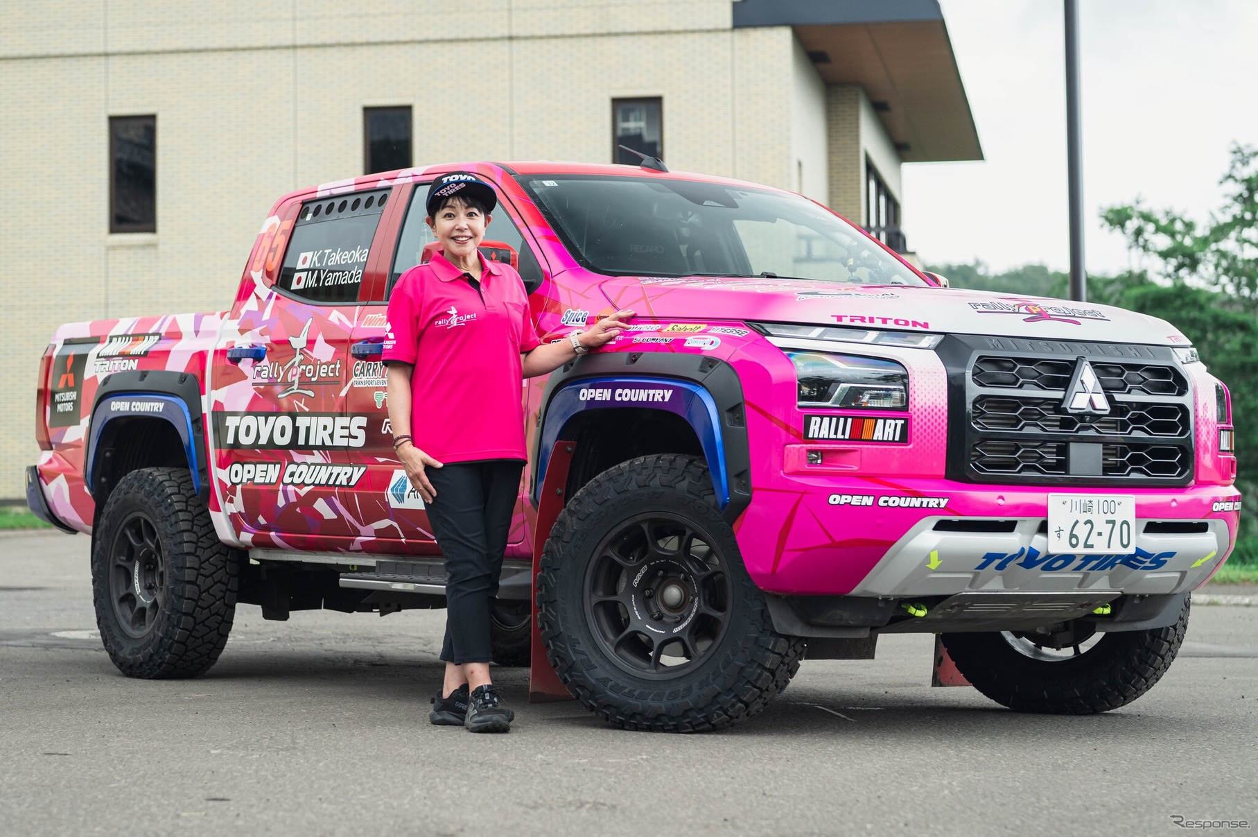 XC-2クラス4位の「圭ラリープロジェクト with MMC TOYO TIRES」チーム