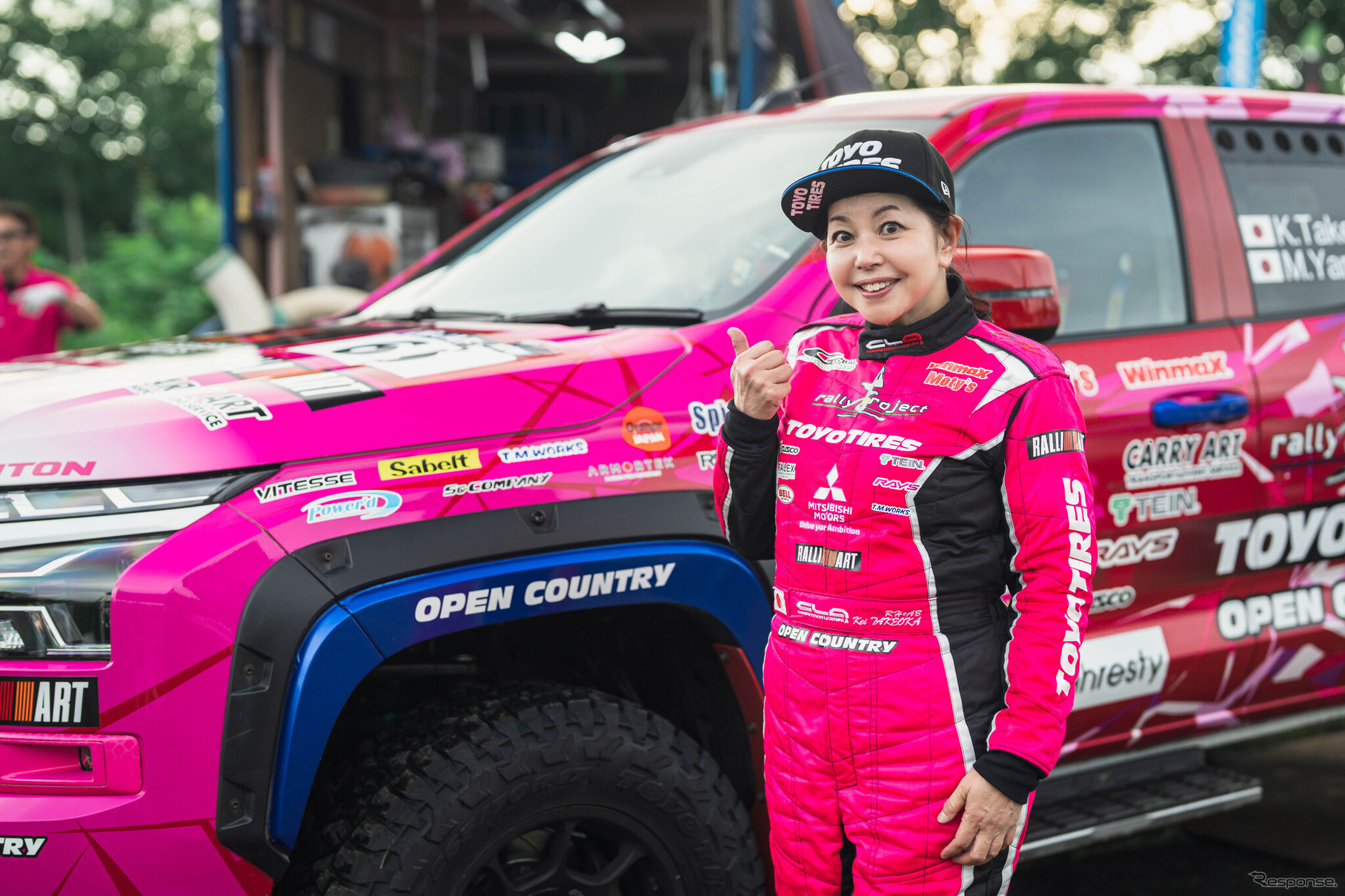 XC-2クラス4位の「圭ラリープロジェクト with MMC TOYO TIRES」チーム