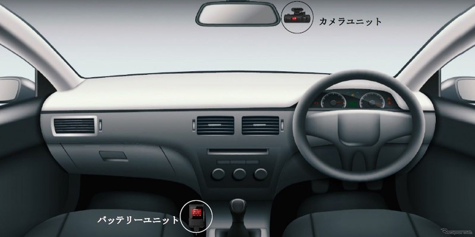 ドライブレコーダー取り付けイメージ