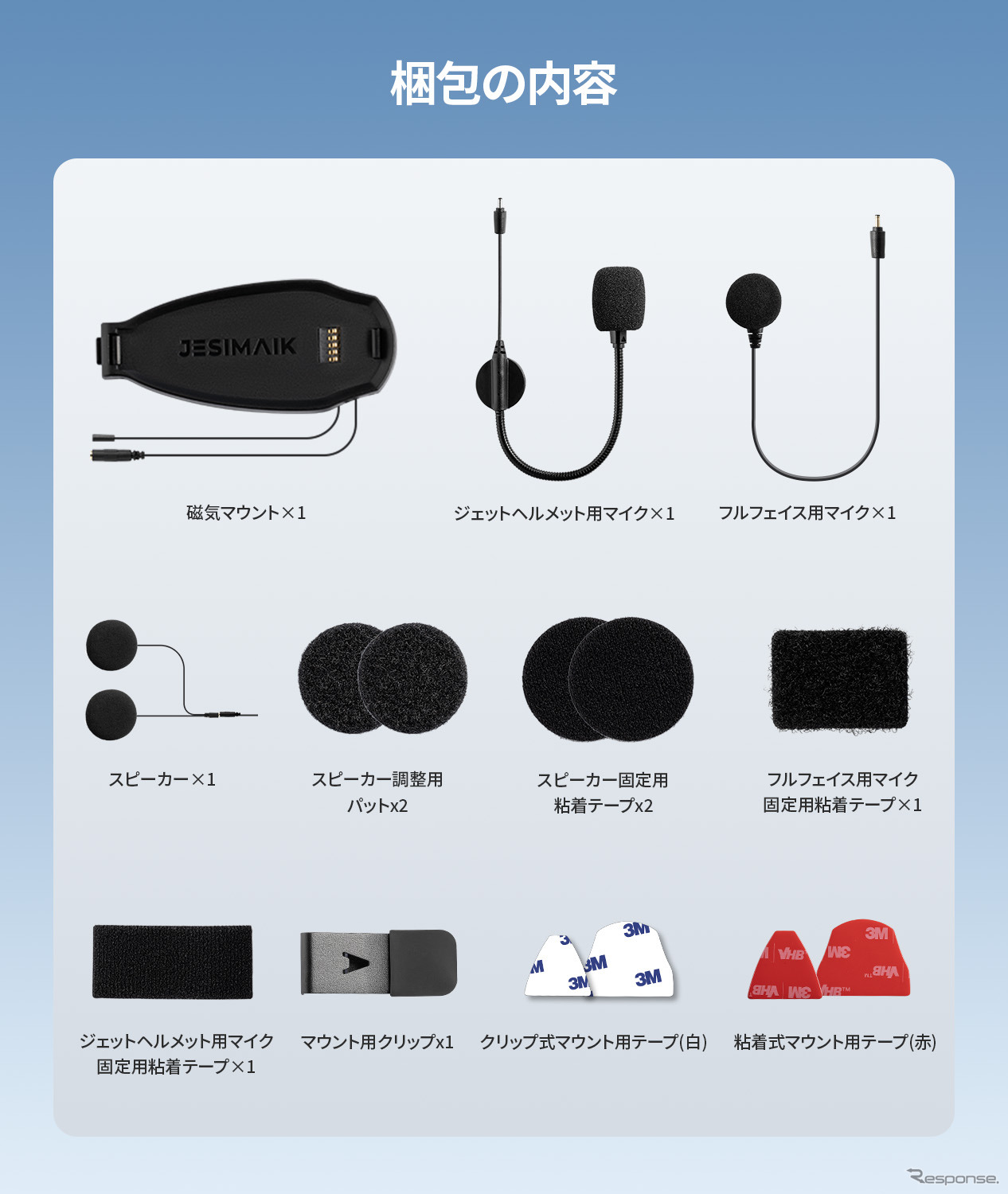 「1秒で着脱できる」JESIMAIKのバイク用インカム『H6』